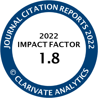 Journal Citation Reports 2022 Impact Factor