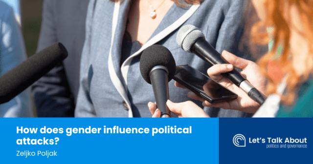 How does gender influence political attacks?