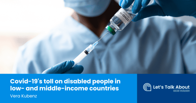 Covid-19's toll on disabled people in low- and middle-income countries