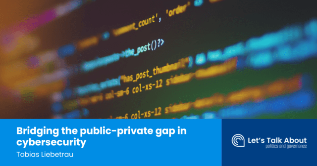 Bridging the public-private gap in cybersecurity